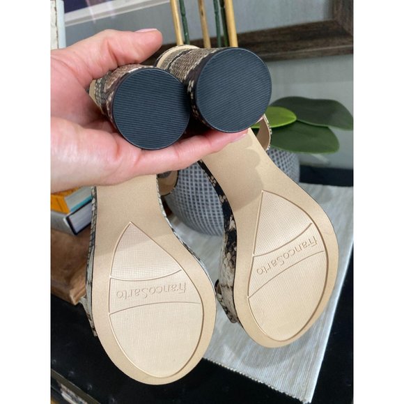 Franco Sarto Noa Snakeskin Printed Platform Sandal - Picture 8 of 9